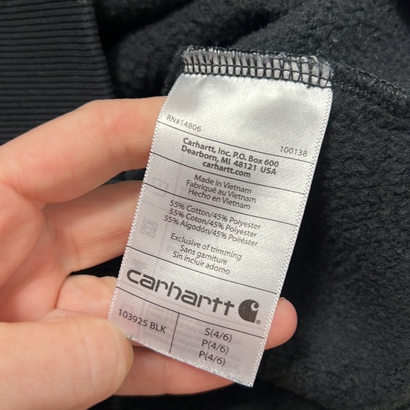 Carhartt black sweatshirt size S womens - Picture 3 of 4